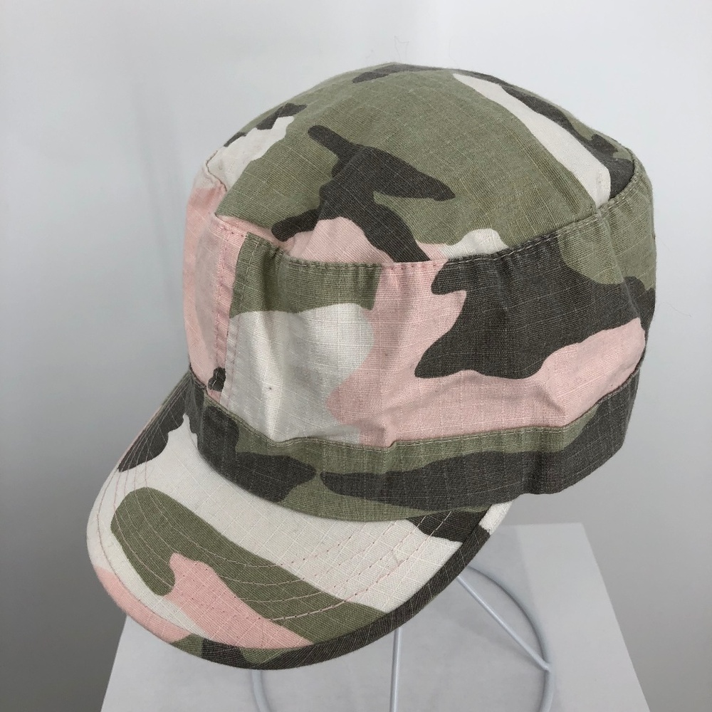 Rothco Womens Rustic Camo Fatigue Cap Pink Green Outdoors Gorpcore Cotton‎ NWT